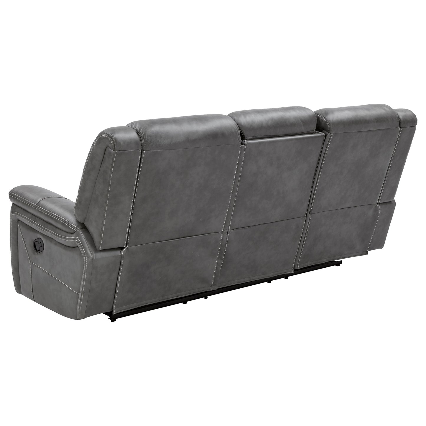 Conrad Upholstered Padded Arm Motion Sofa Grey