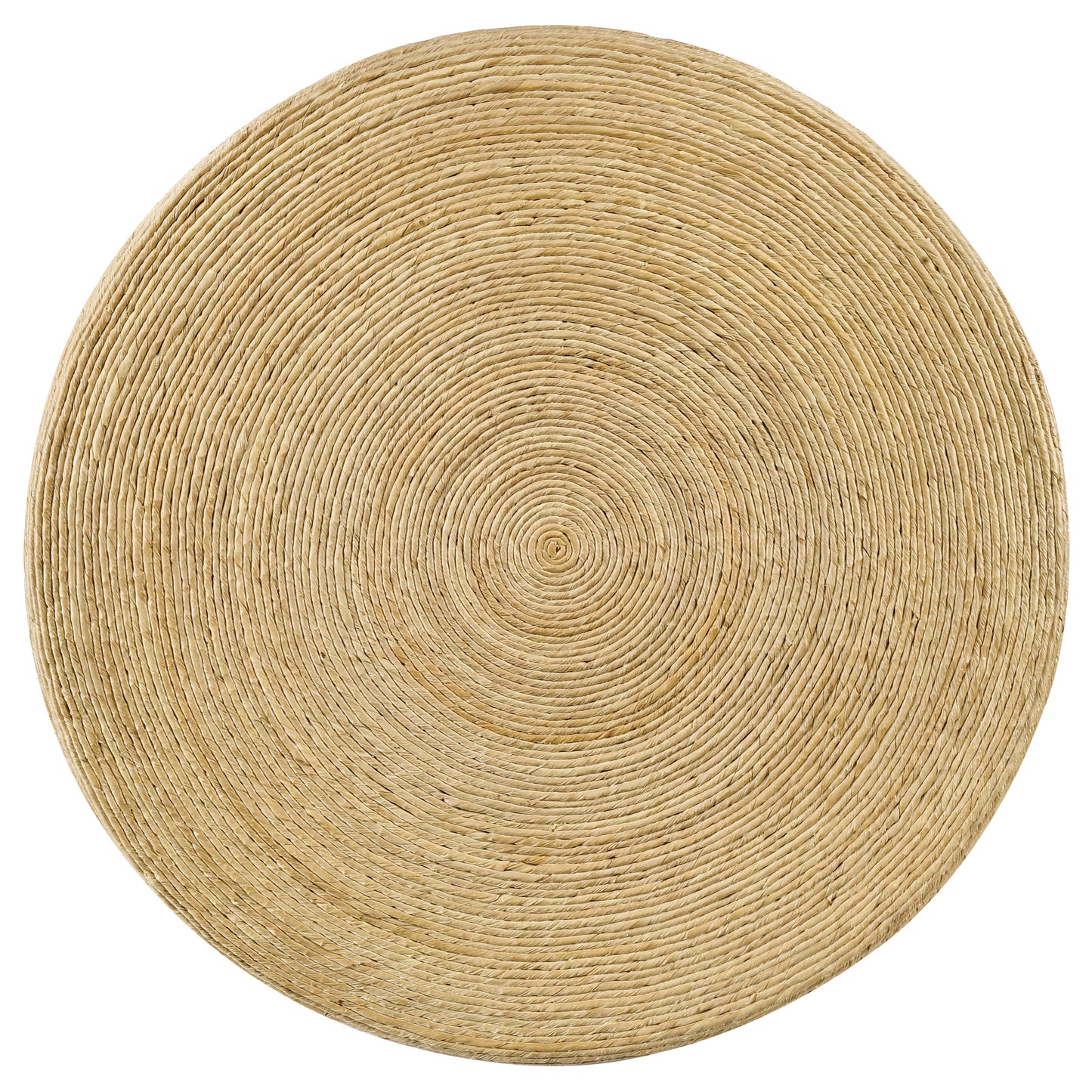 Artina Woven Rattan Round Coffee Table Natural Brown