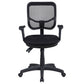 Rollo Upholstered Adjustable Ergonomic Office Chair Black