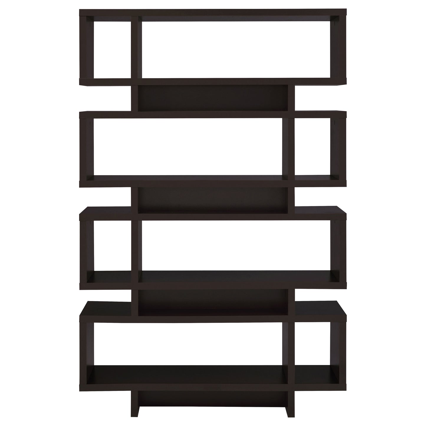 Reid 73-inch 4-shelf Bookshelf Cappuccino