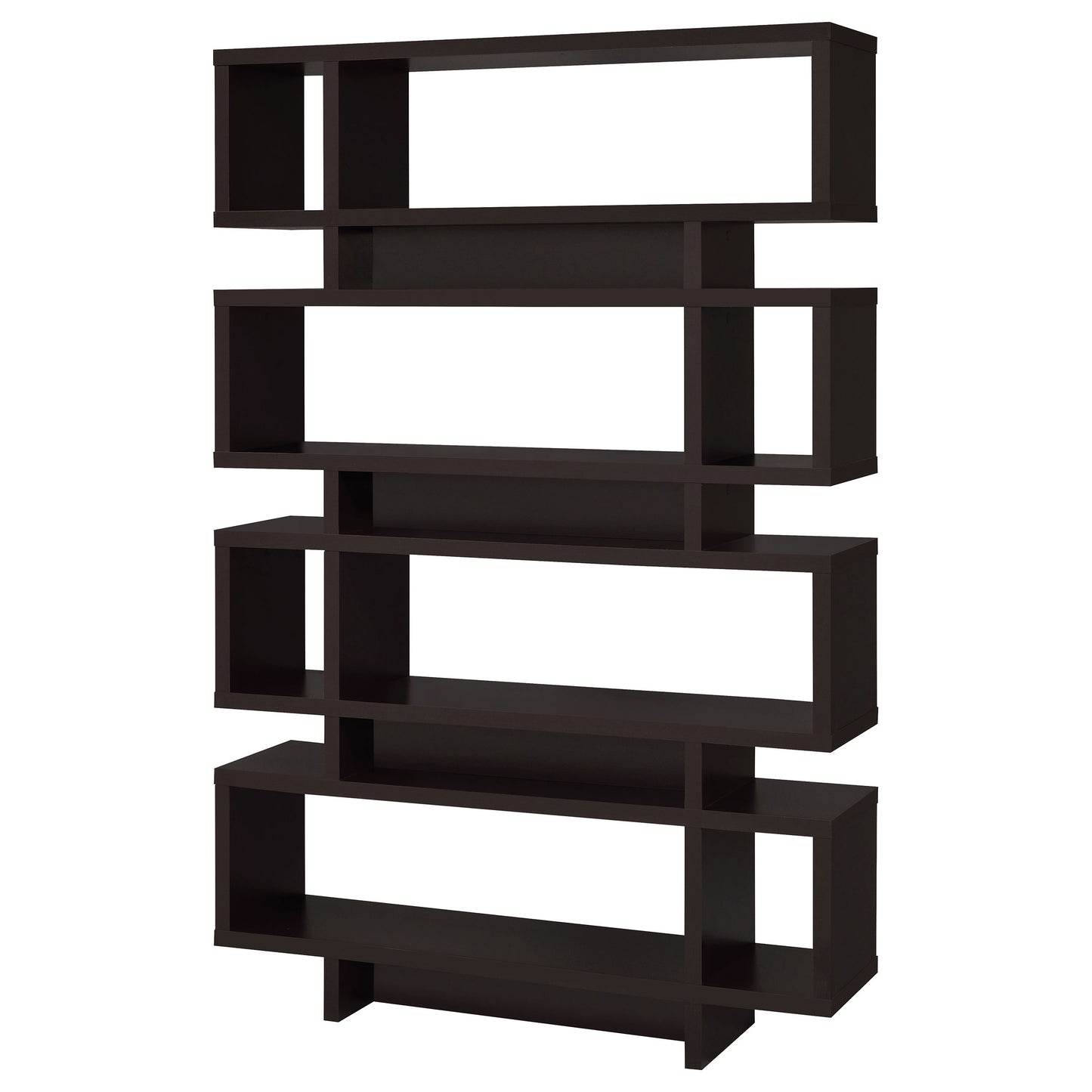 Reid 73-inch 4-shelf Bookshelf Cappuccino