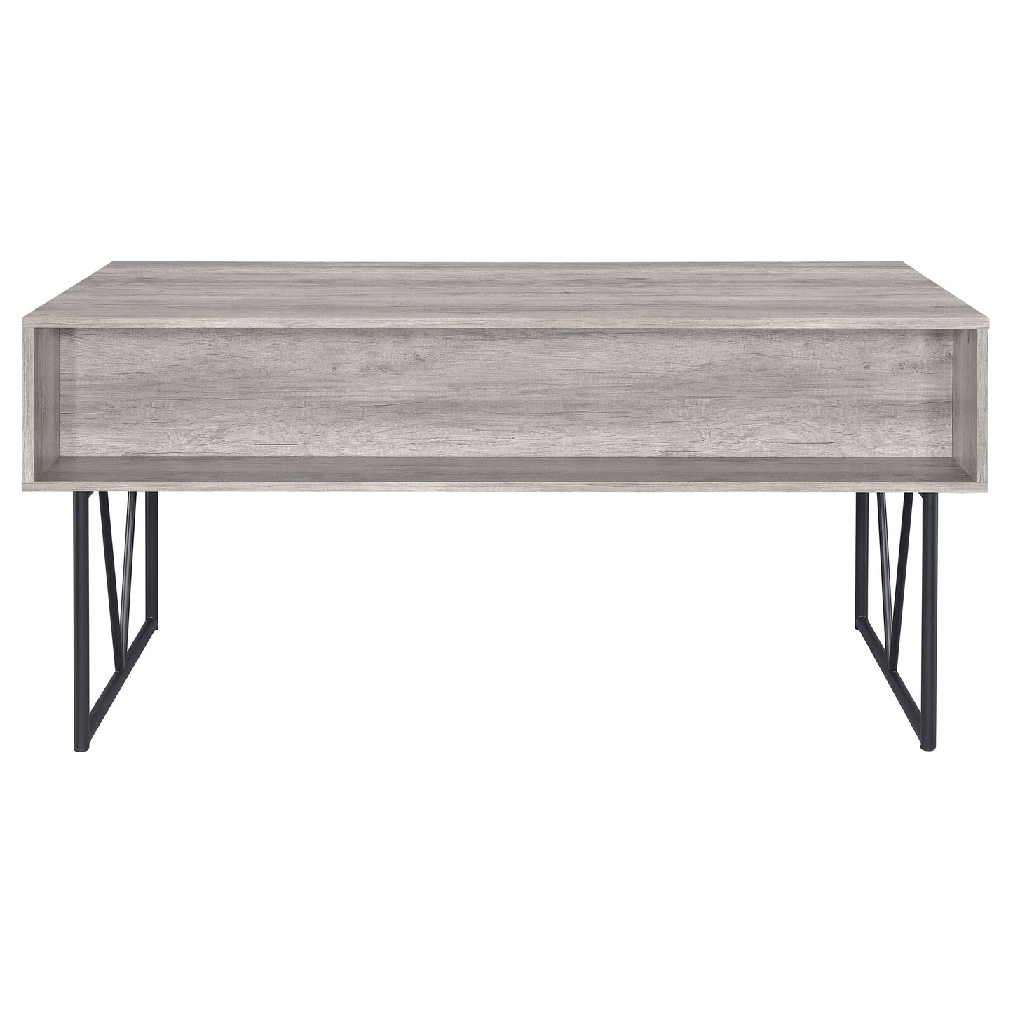 Analiese 63-inch 4-drawer Writing Desk Grey Driftwood