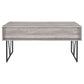 Analiese 63-inch 4-drawer Writing Desk Grey Driftwood