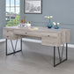 Analiese 63-inch 4-drawer Writing Desk Grey Driftwood