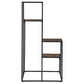 Rito 4-tier Multi-Display Shelf Rustic Brown and Black