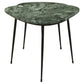 Tobias 2-piece Triangular Marble Top Nesting Table Green