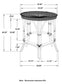 Antonio Round Rattan Tray Top Accent Side Table Natural