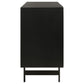 Aminah 3-door Wood Accent Cabinet Natural and Black