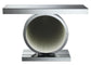 Angelonia Infinity Mirror LED Entryway Console Table Silver