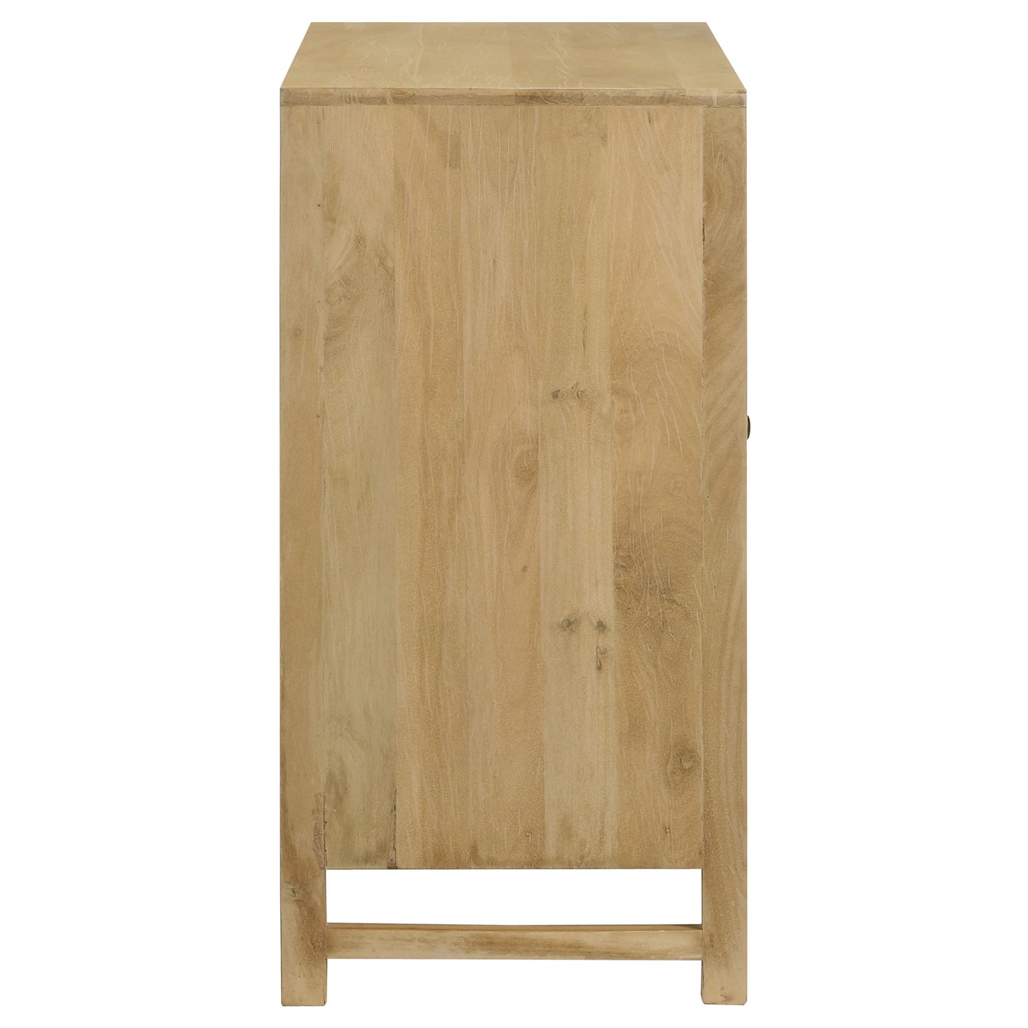 Zamora 2-door Wood Accent Cabinet with Woven Cane Natural