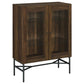 Bonilla 2-door Engineered Wood Cabinet Dark Pine