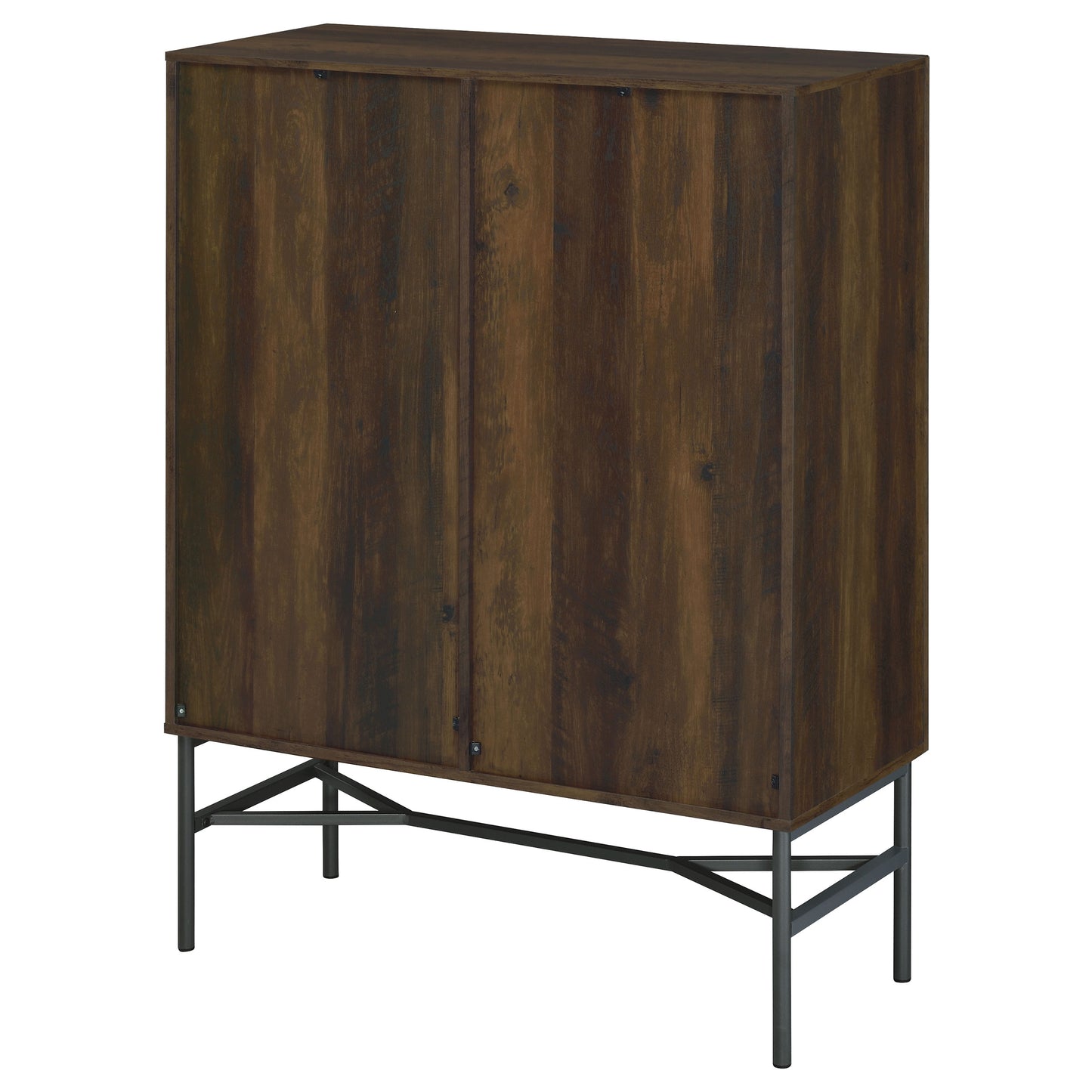 Bonilla 2-door Engineered Wood Cabinet Dark Pine